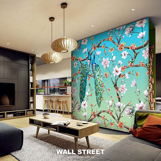 Фотообои в интерьере артикул Chinoserie 25, CHINOSERIE, Wall street