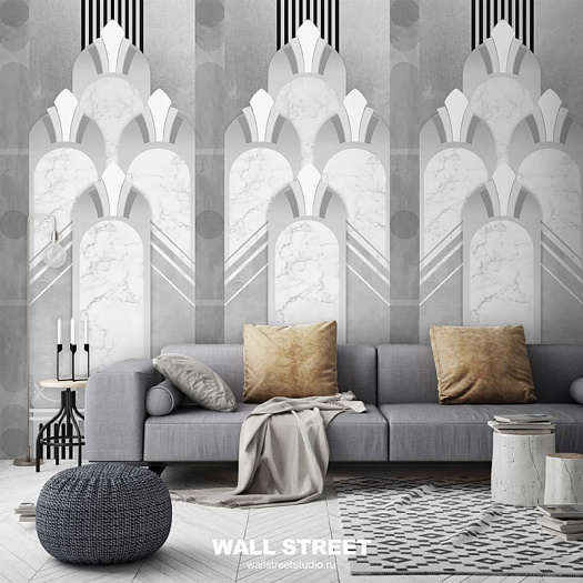 Фотообои в интерьере артикул Deco 6, АРТ-ДЕКО / DECO, Wall street