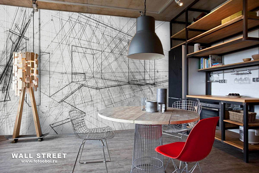 Фотообои в интерьере артикул Induction 32, INDUCTION, Wall street Фотообои в интерьере артикул Induction 32, INDUCTION, Wall street
