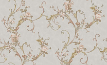 Коричневые обои с вензелями Bernardo Bartalucci Renzo 84164-2